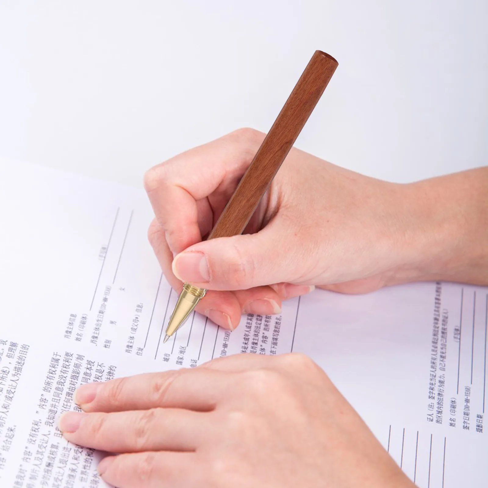 

2pcs Sturdy Smooth Gel Fine Tip Writing Pens Office Business Sign Pen Portable Multi-Function Pens For School Home Daily Use