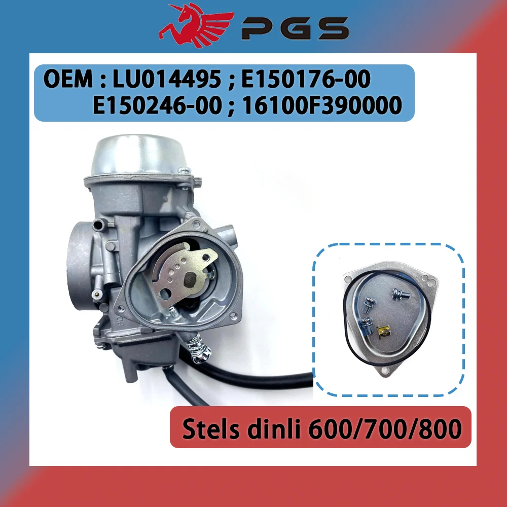 Zespół gaźnika PD42J-5 do ATV Stels 600 700 800, Dinli 600 700 800, LU014495, E150176-00, E150246-00, 16100F390000, Gaźnik