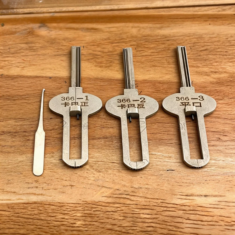2026 New Arrival AB Kaba Universal Opening Lock Positive Negative Slot Small Flat Opening Locksmith Tools