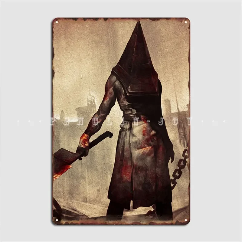 Red Pyramid Metal Sign Wall Cave Garage Club Decoration Wall Decor Tin Sign Poster