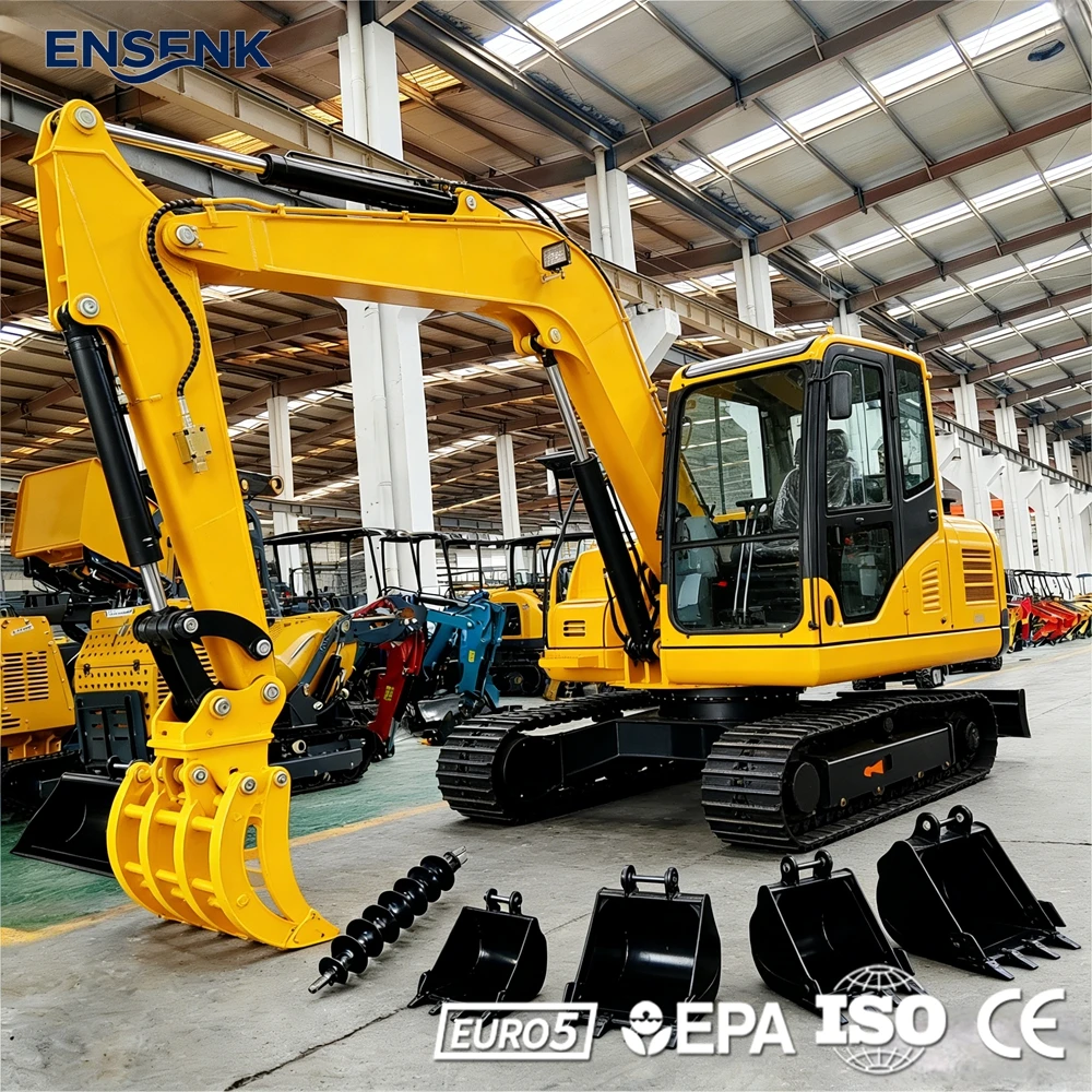 

Мини-экскаватор 0.8 т с двигателем Kubota, прямые продажи от производителя из Европы, для строительства 1.7 т, для сельского хозяйства 2.5 т, стандарты EPA Европа