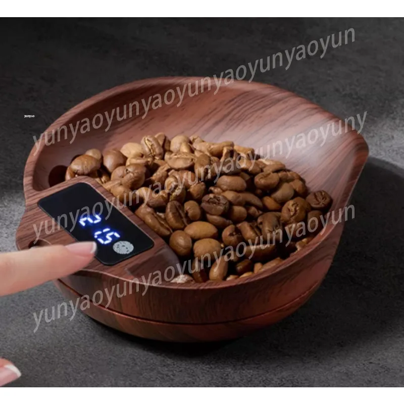 Coffee Scale with Bean Dosing Tray, Digital Weighing Dish for Pour Over Espresso, Coffee Brewing Display Plate