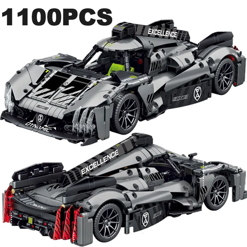 

Technical Hypercar Super Racing Car Building Blocks High-tech Sportcars Model Assemble Vehicle Bricks Toys Kids Adult For Gift