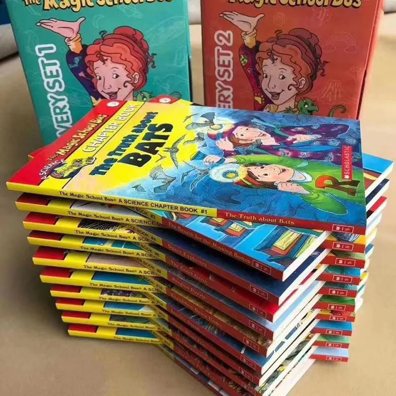 

20 Books The Magic School Bus Discovery Gift Box Set Children's Popular Science Bridge Chapter Novel English Reading Book