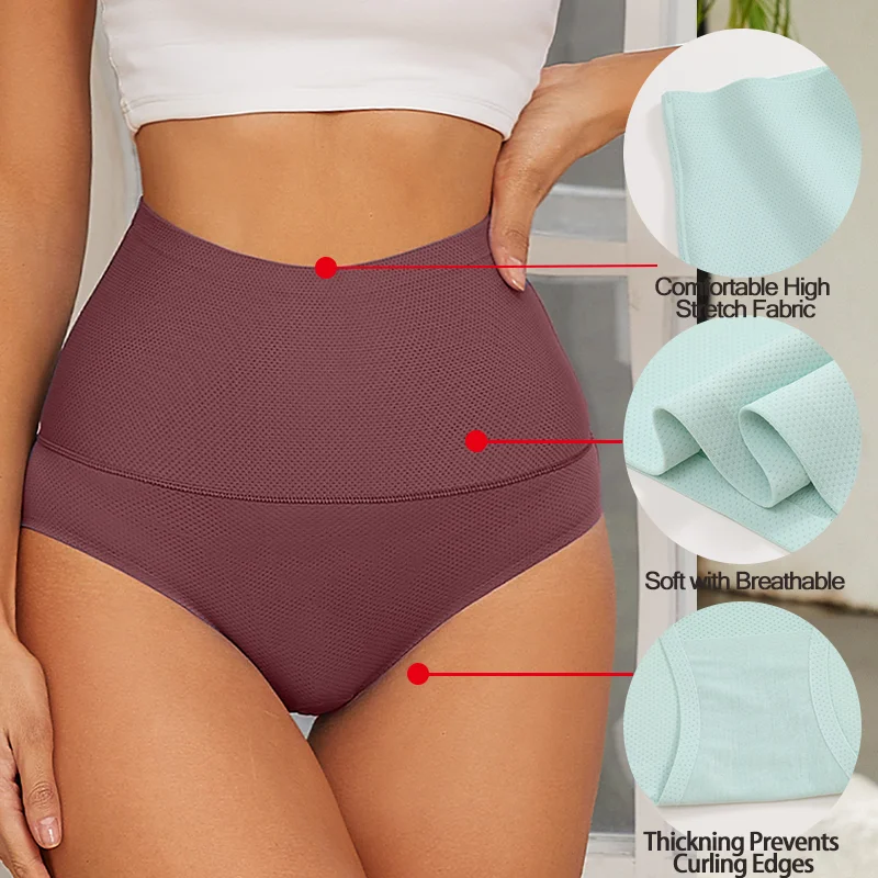 Seamless Women Sexy High Waist Briefs Shapewear Tummy Reducer Slimming Control Panties Butt Lifter Lingeries Shapewear S-XXL