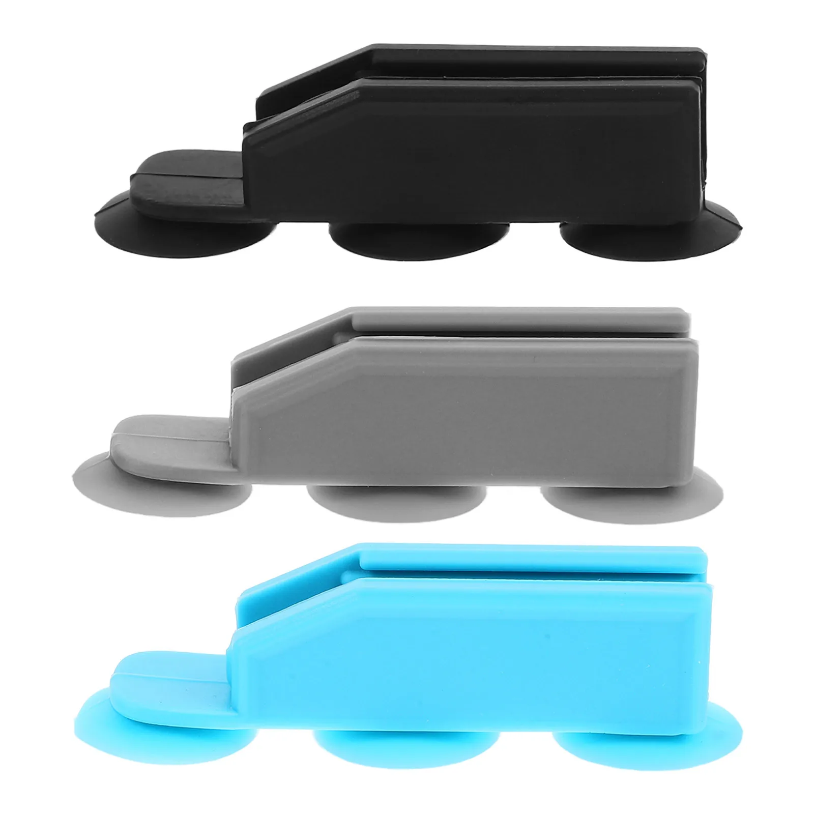 

3Pcs Suction Cup Pencil Holder Silicone Desk Organizer Multiple Pens Storage Tidy Efficient Workspace for Meetings