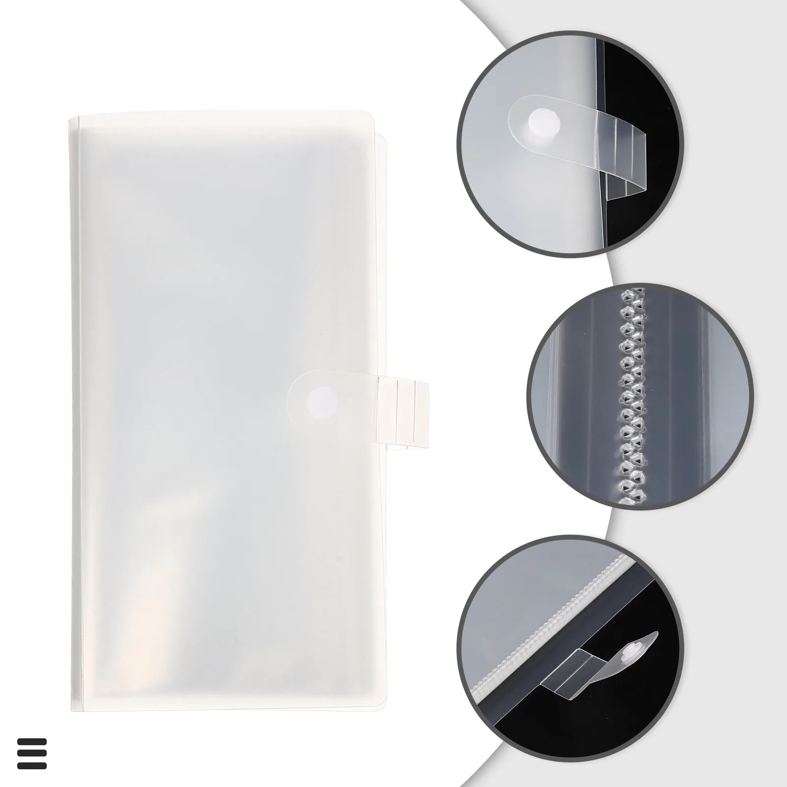2Pcs Multi-Functional Tickets Storage Album Wear-Resistant Loose-Leaf Book for Movie Plane Cards Photo Organizer Commemorative
