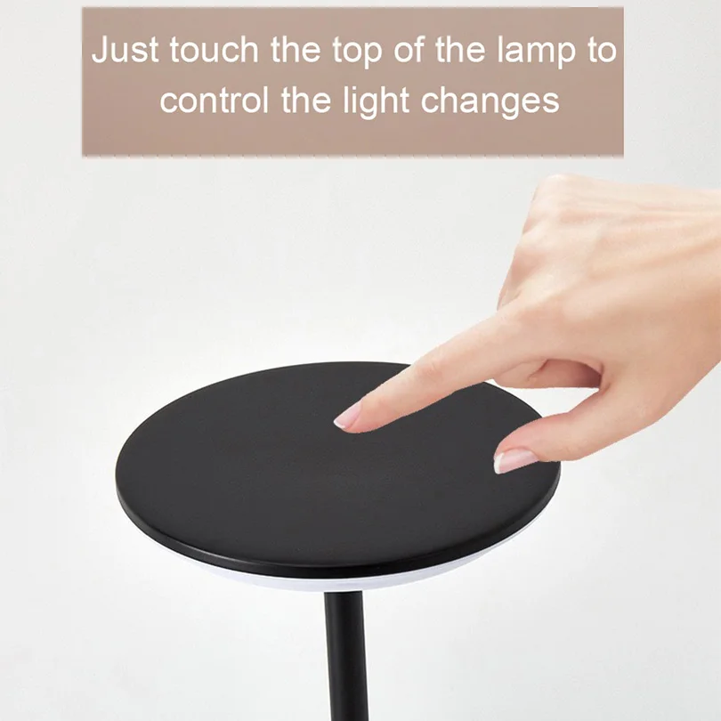 LED Table Lamp USB Rechargeabl Portable  Touch Sensor Desktop Night Light Bedroom Night Light Reading Lamps Decor Light