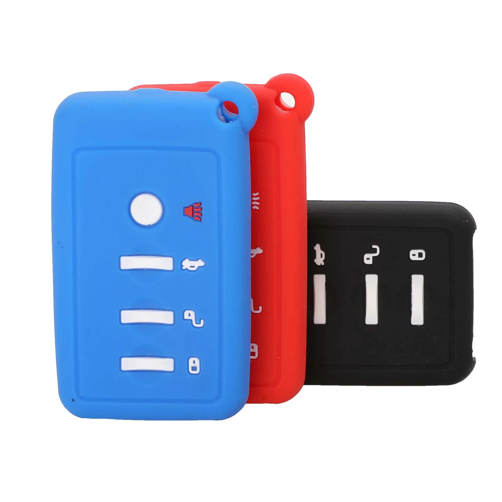jingyuqin 4 BTN Smart Remote Coloful Silicone Rubber Car Key Cover Case For Subaru Forester Outback Legacy Protection Replace