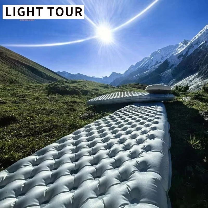 LIGHT TOUR R7.5 Inflatable Mattress Camping Sleeping Mat Outdoor Travel Hiking Trekking Ultralight Portable Moisture-proof Pad