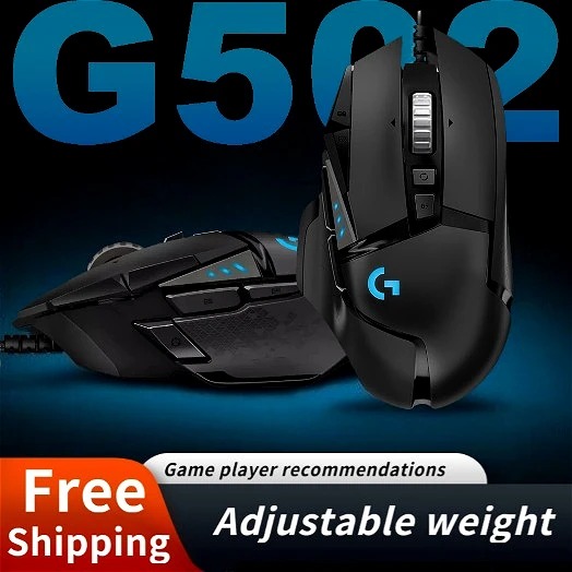 

Проводная игровая мышь Logitech G502 HERO Esports, регулировка 25600 точек на дюйм, 11 программируемых клавиш, двухрежимный ролик, эргономичный дизайн, RGB