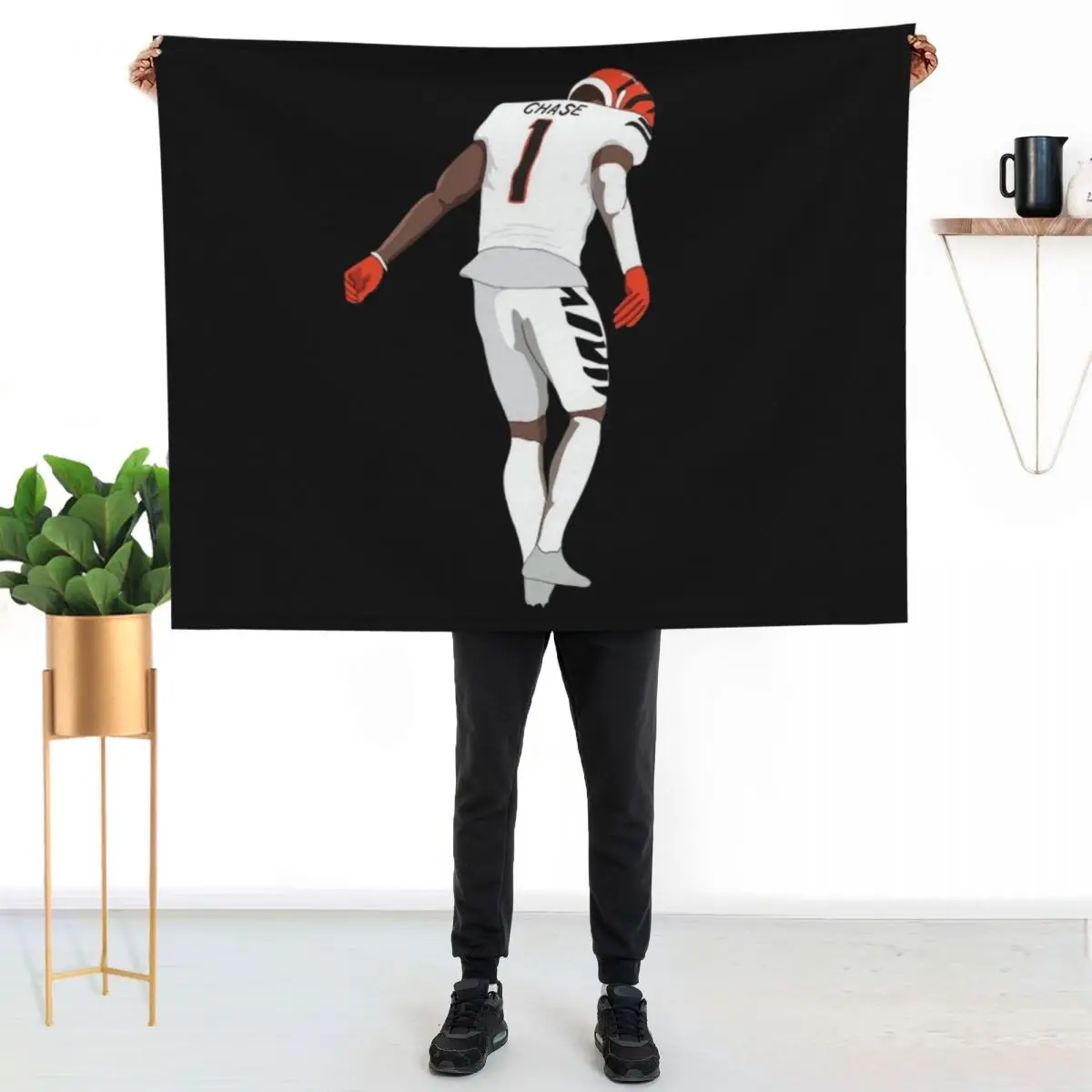 Ja'Marr Chase Throw Blanket sofa bed Weighted Bed halloween Luxury Designer Cute Blankets