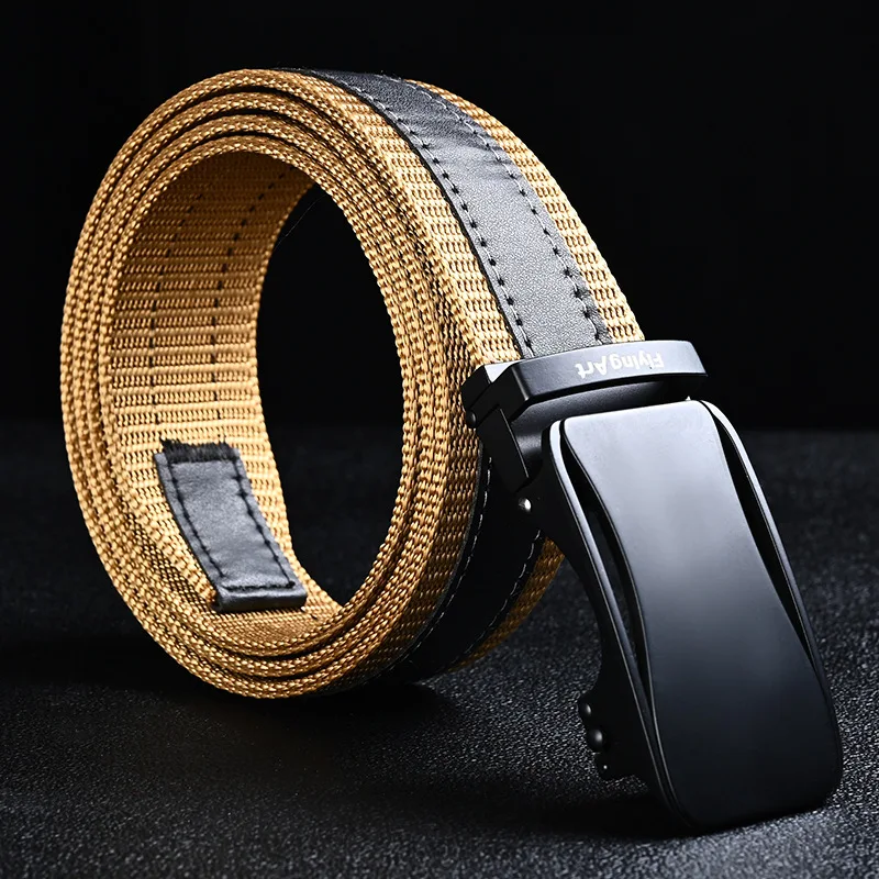 

Fashion Metel Buckle Mens Canvas Belts Younger Outdoor Leisure Sport Mixed Color Jeans Accessories Cinto 3.5cm Width Breathable