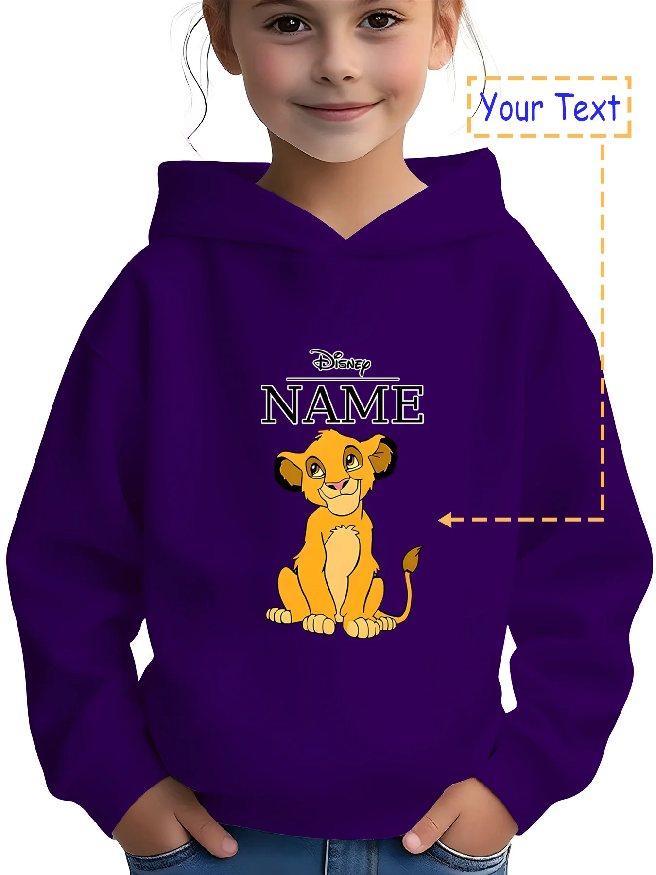 سترة MINISO Disney Stitch Name - طباعة مضحكة على شكل غرزة، حصريًا لمحبي الرسوم المتحركة، مثالية لنزهات نهاية الأسبوع وفصل الاجتماع