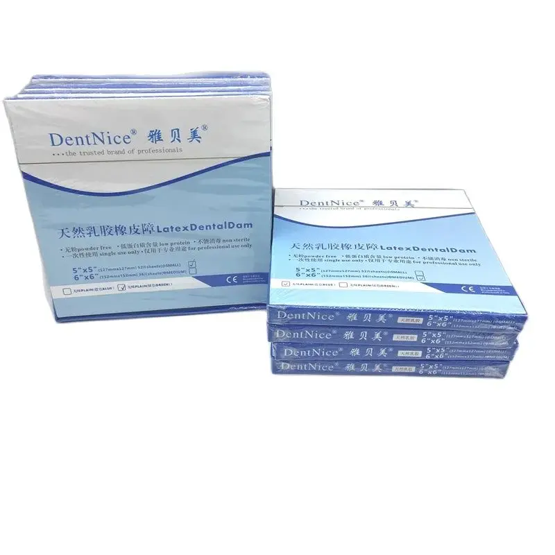 New Arrival Dental Surgical Consumables Latex Dental Dam for Adult and Child Oral Care Material