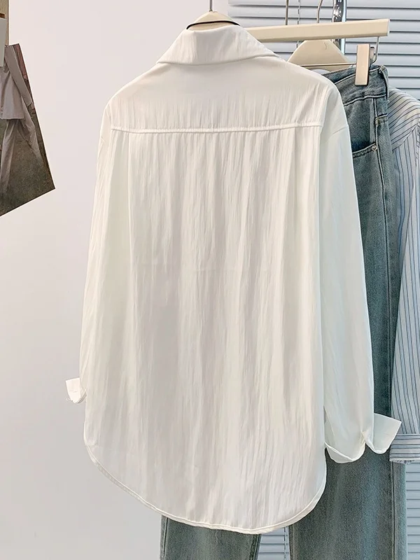 Ele japonês sle longo sve irt feminino plus size versátil emagrecimento high-end sentimento artístico comutar topo