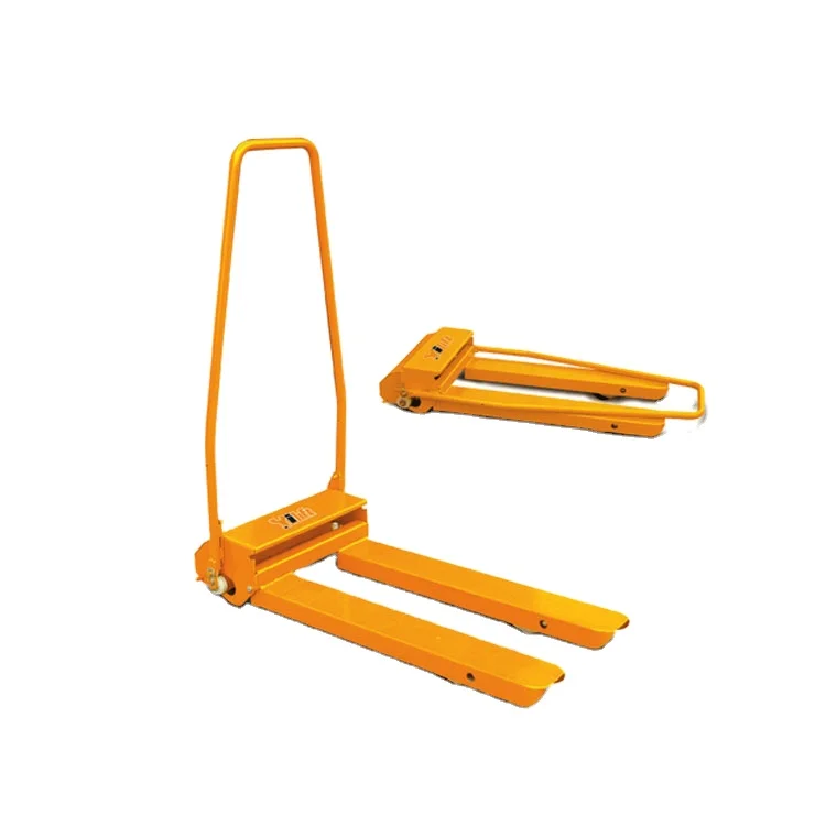 300Kg mechanical lift folding pallet truck for sale