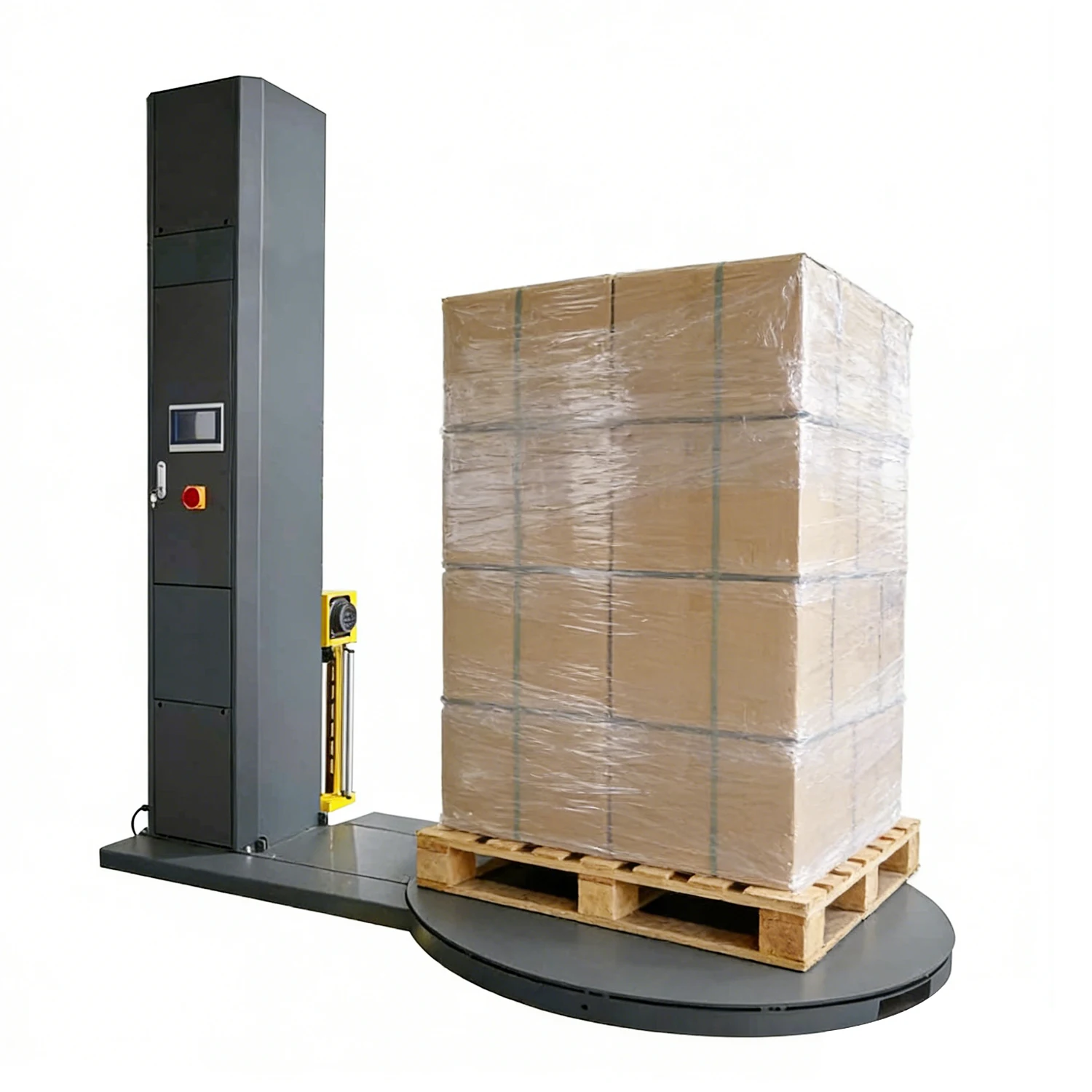 

Автоматическая высокоскоростная паллетоупаковочная машина для стретч-пленки с предварительной растяжкой, для тяжелых условий эксплуатации, для упаковки картонных коробок