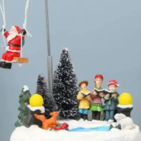 

Resin ornaments for foreign trade festivals, glowing music, spinning hot air balloons