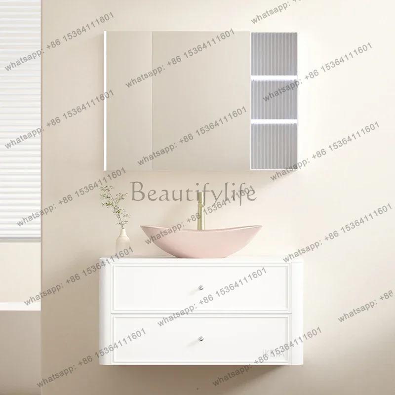 LD White Drawers Bathroom Cabinet Organizer Storage Shelves Toilet Display Partitions Cupboard Luxury Archivadores