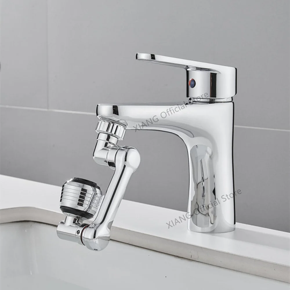 2 Mode Universal Sink Faucet Extender 1080° Rotation Robotic Arm Tap Aerator Splash-proof Filter Nozzle Kitchen Accessories