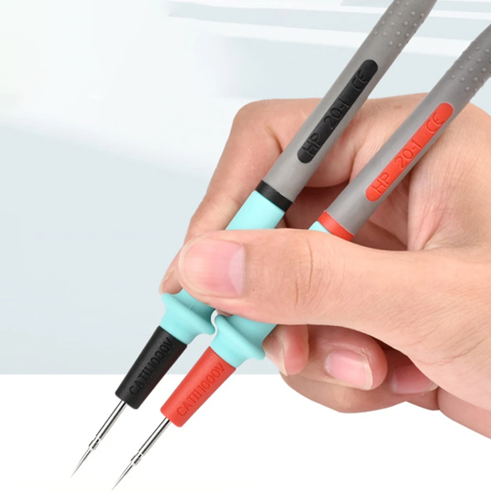 

Multimeter Test Line 20A 1000V with Needle Tip and Silicone Wire Test Clip for Electrical Circuit and Appliance Testing