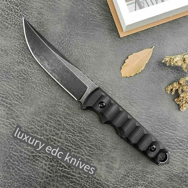 

FX 634 straight knife G10 Handle D2 Blad edc multitool knives utility home outdoor bushcraft fixed blade knife with kydex sheath