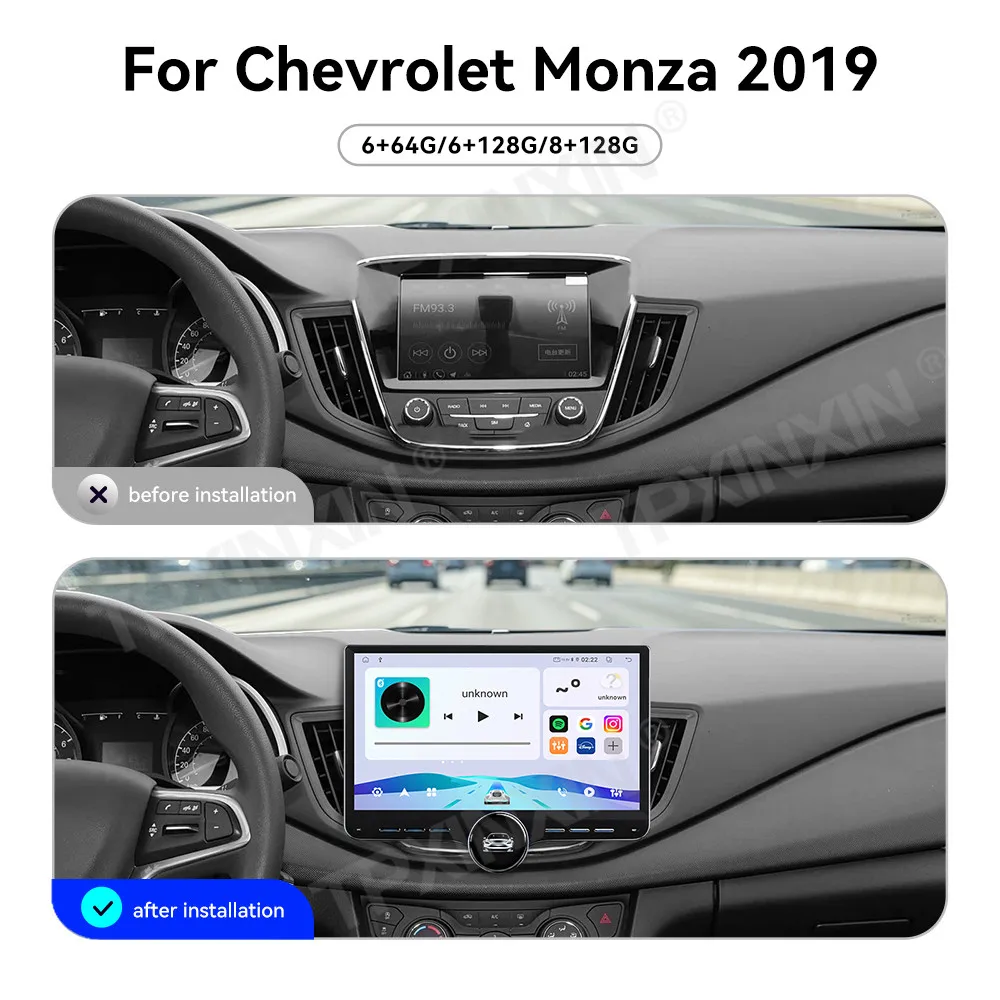 Car Accessories Radio For Chevrolet Monza 2019 Android Auto GPS Navigation Multimedia Stereo Receiver Head Unit Offline Maps