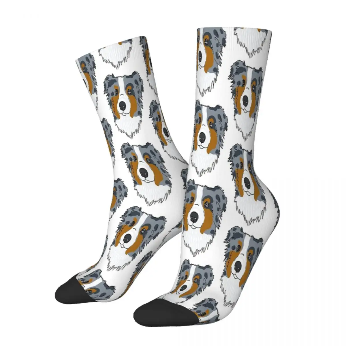 

Grey Australian Shepherd Meme Dog Doge Socks Male Mens Women Spring Stockings Printed