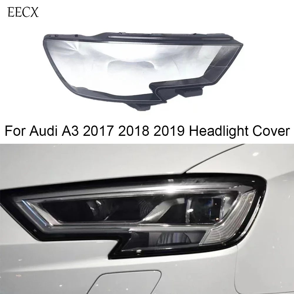 

HTTCY Для Audi A3 Audi S3 2017 2018 2019 передняя автомобильная фара, крышка объектива, абажур, фара, маска