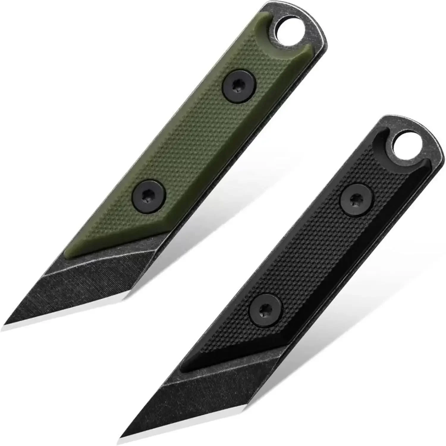 

Eafengrow C1146 Fixed Blade Knife 440C Blade G10 Handle EDC Tool Neck Knife for Camping Hiking Fishing with kydex Sheath