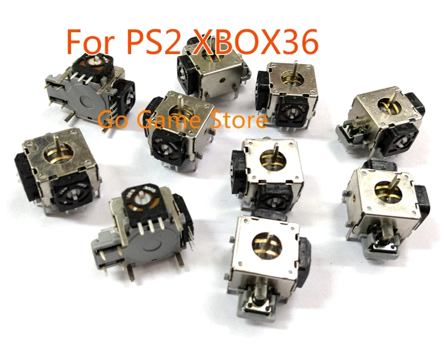 

200pcs For XBOX 360 3D Joysticks Metal Analog Sticks 3D Analog Joystick for PS2 Controller