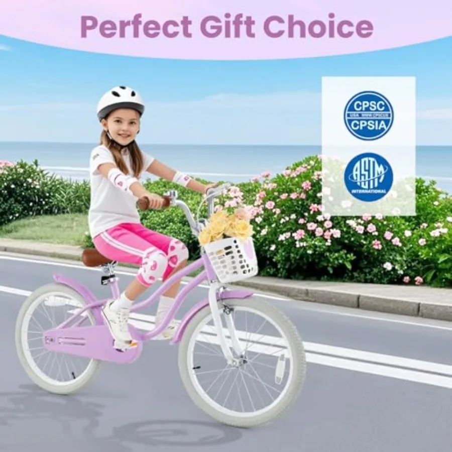 12 14 16 18 Inch Bike for Toddlers Aged 3-8 Years Old with Training Wheels Hand Coaster Brakes Adjustable Saddle and Handlebar