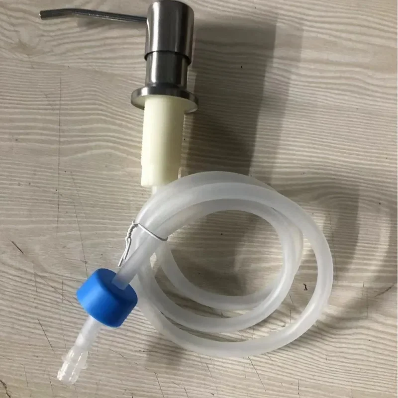 ZEXEF Home Accessory Kitchen Detergent Dispenser Black Marble Soap for Sink Pump Stainless Steel Liquid Pressure Hand Hardware