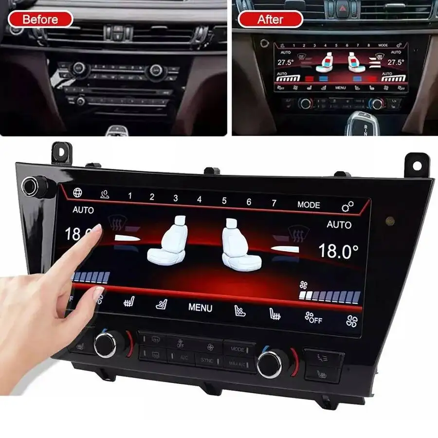YES For BMW X5 F15 X6 F16 2014 2015 2016 2017 2018 Air Conditioning Climate Board Voice Control LCD Touch Climate Control Screen