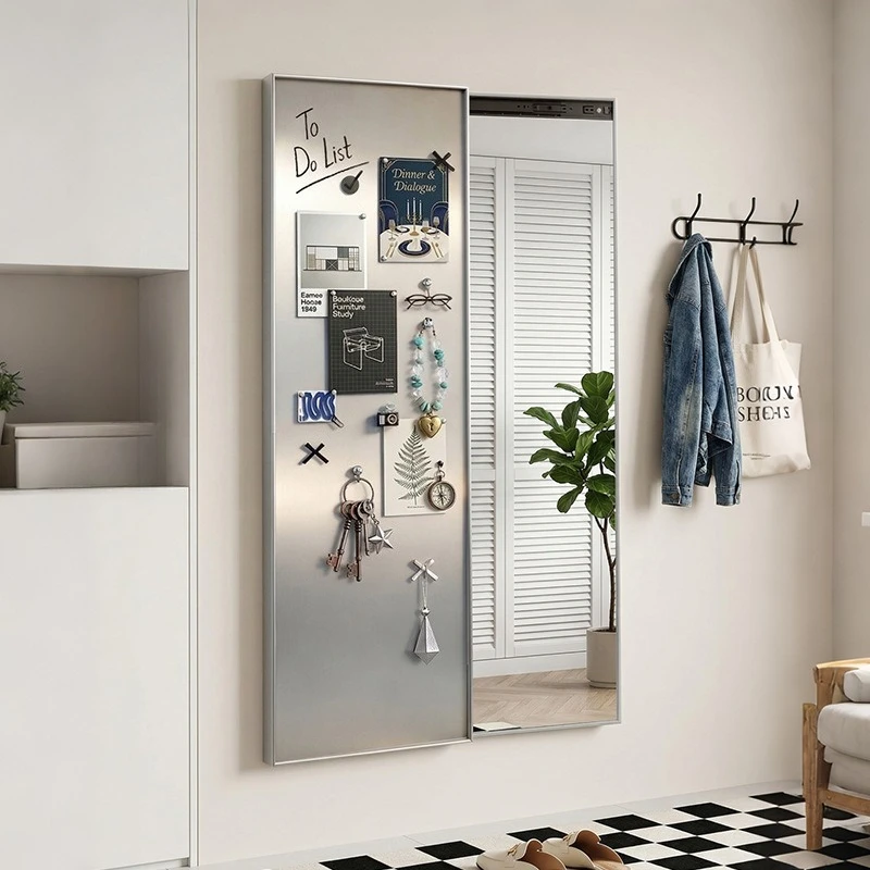 

DSA Modern Minimalist Mirror, Full-Length Mirror, Slidable Hidden Dressing Mirror, Wall-mounted Living Room Wall Decorative