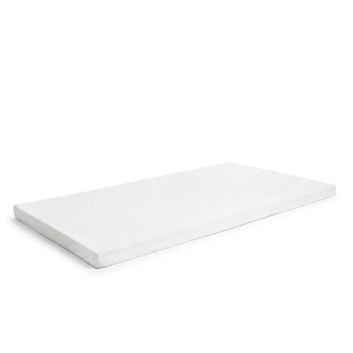 2-Inch Ventilated Memory Foam Crib and Toddler Bed Mattress Topper with Removable Waterproof 65-Percent Cotton Non-Slip Cover