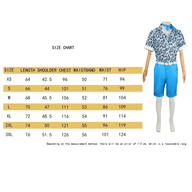 Sky02 Barbi คอสเพลย์ผู้ใหญ่ Ken เครื่องแต่งกายสีฟ้าเสื้อคาวบอยสั้นเครื่องแต่งกายฮาโลวีน Carnival Party Proms เครื่องแต่งกายสําหรับ Men88Ji #