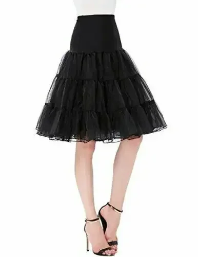 Lastest Look of the New Style Retro Net Underskirt Swing Wedding Petticoat Rockabilly Fancy Tutu Skirt