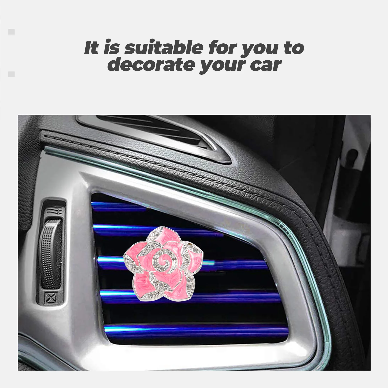 

Car Aromatherapy Diffuser Clip 2 Sets Vent Perfume Freshener nament Car Air Decor Durable Rustproof Placement Easy Effective