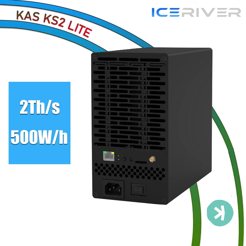 ICERIVER KAS KS2 LITE 2TH 500W Kaspa Mining Machine Asic Crypto Miner With PSU KAS Miner KS2LITE