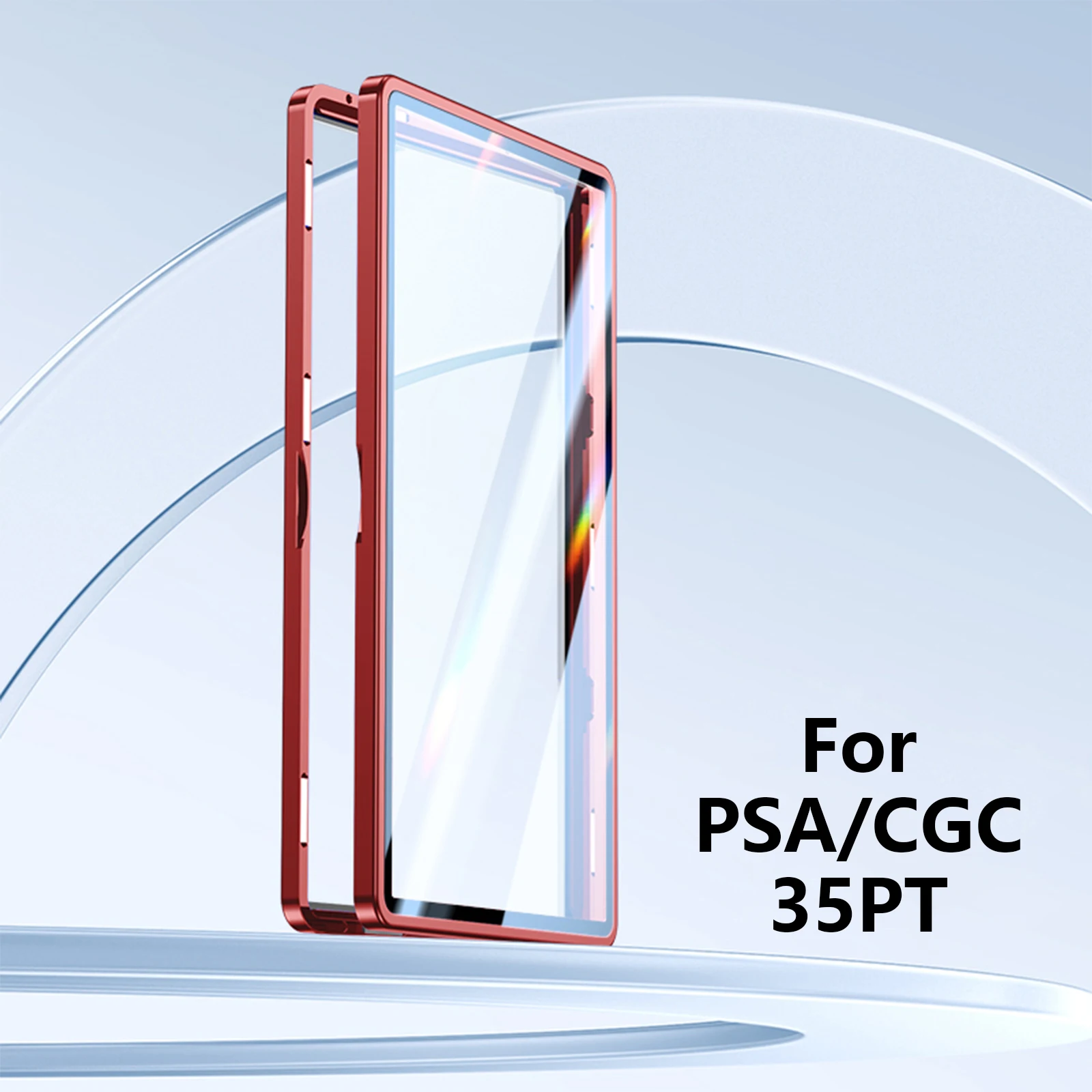 Schutzhülle für abgestufte Karten aus Aluminiumlegierung für PSA/CGC-Platten, UV- und kratzfeste Sammelkarten-Magnet-Display-Halterbox