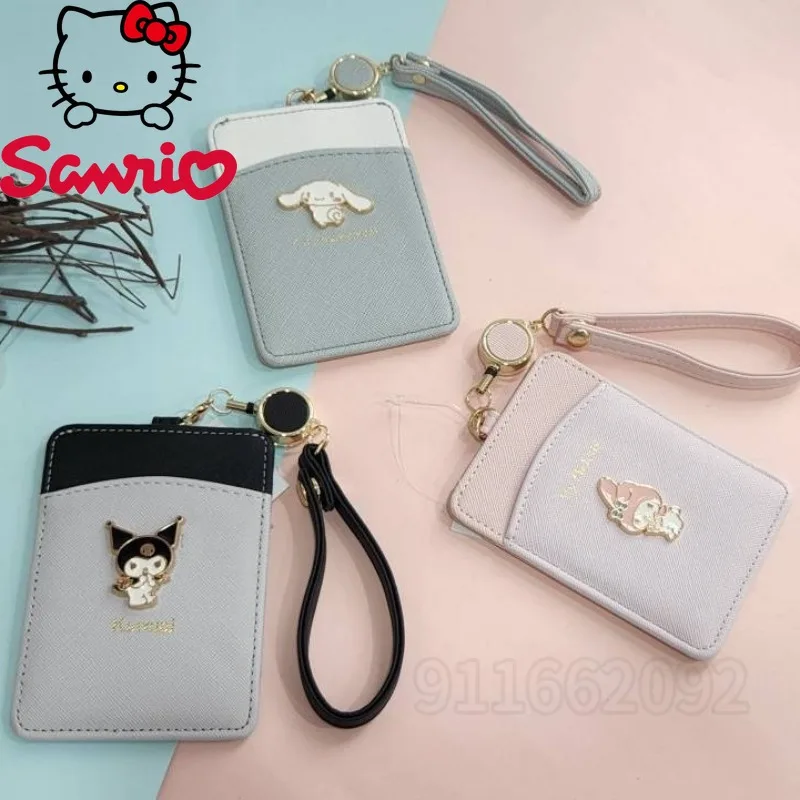 

Sanrio New Hanging Rope Card Holder Luxury Brand Fashion Trend Women's Cartoon Cute ID Card Holder High-quality ID Card Holder