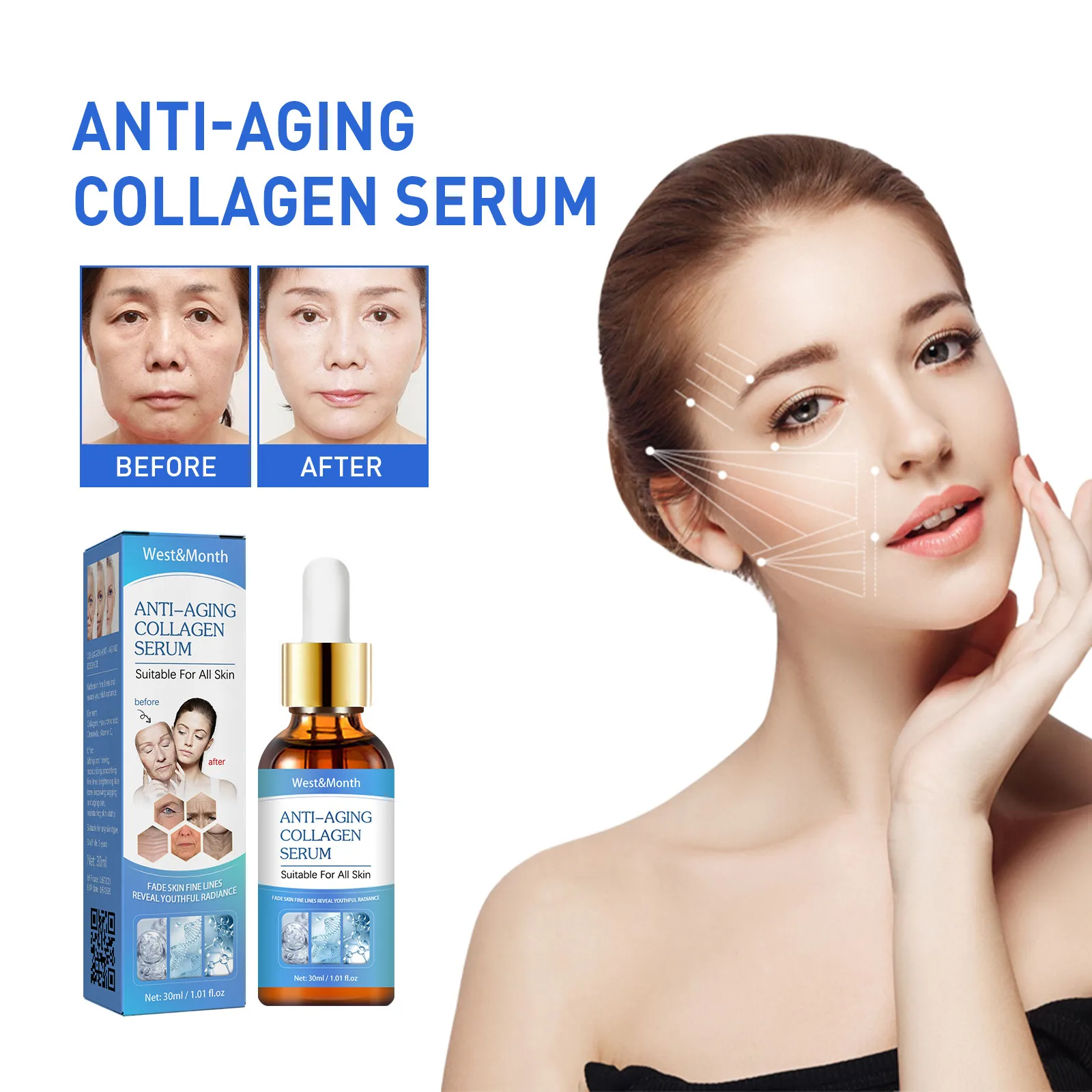 

0mlanti Aging Deep Wrinkle Wrinkle Containing Hyaluronic Suitable For Brightening All Skin Types