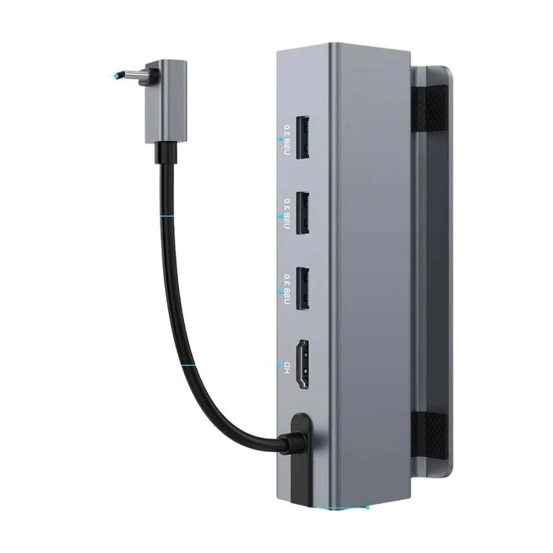 Classic-For Steam Deck 4K 60Hz HDMI-Compatible 2.0 Docking Station HUB With Gigabit Ethernet 3 USB-A 3.0 PD100W Charging
