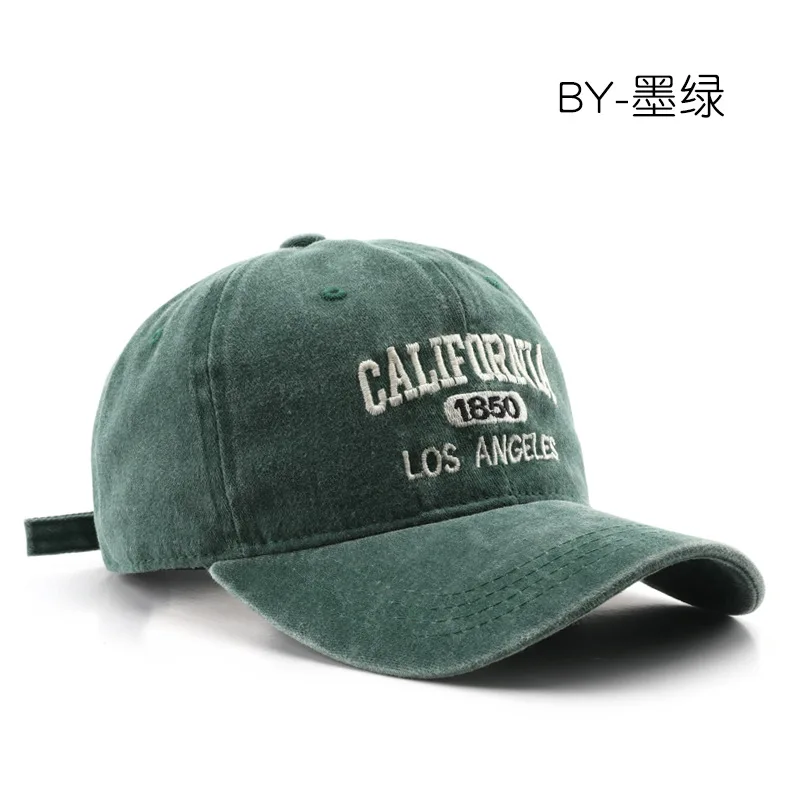 Modische, lässige Baseballkappe für Damen und Herren, Baumwolle, weiche Hüte, Unisex, Los Angeles-Stickerei, Snapback-Mütze, Wandern, Sonnenschutzkappen – Detail 7