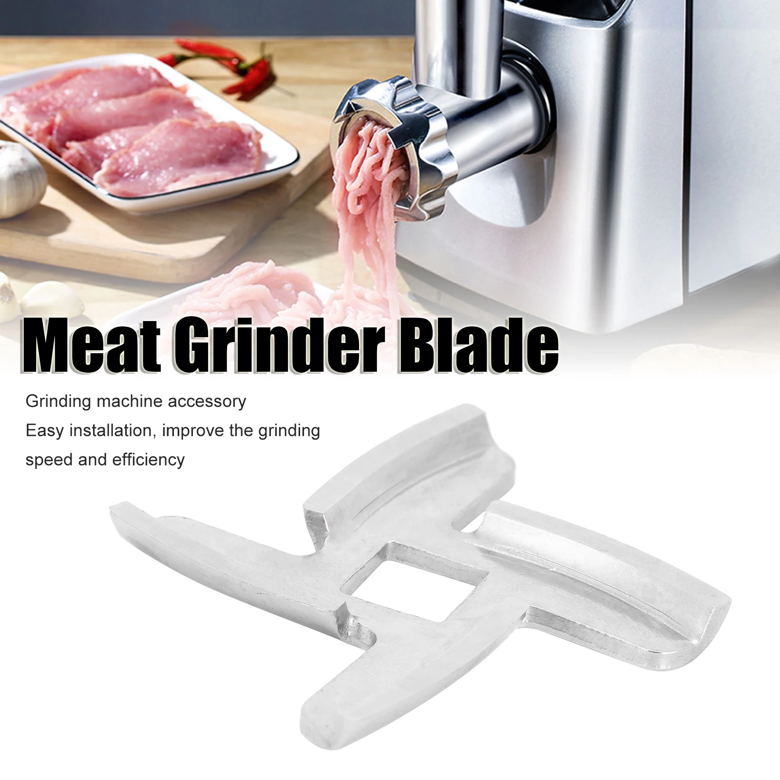Meat Grinder Attachment - ใบมีดเครื่องบดเนื้อ แผ่นบดอาหาร อุปกรณ์เสริมสำหรับเครื่องบดเนื้อไฟฟ้า ใบมีดเครื่องบดเนื้อ แผ่นบดเนื้อ
