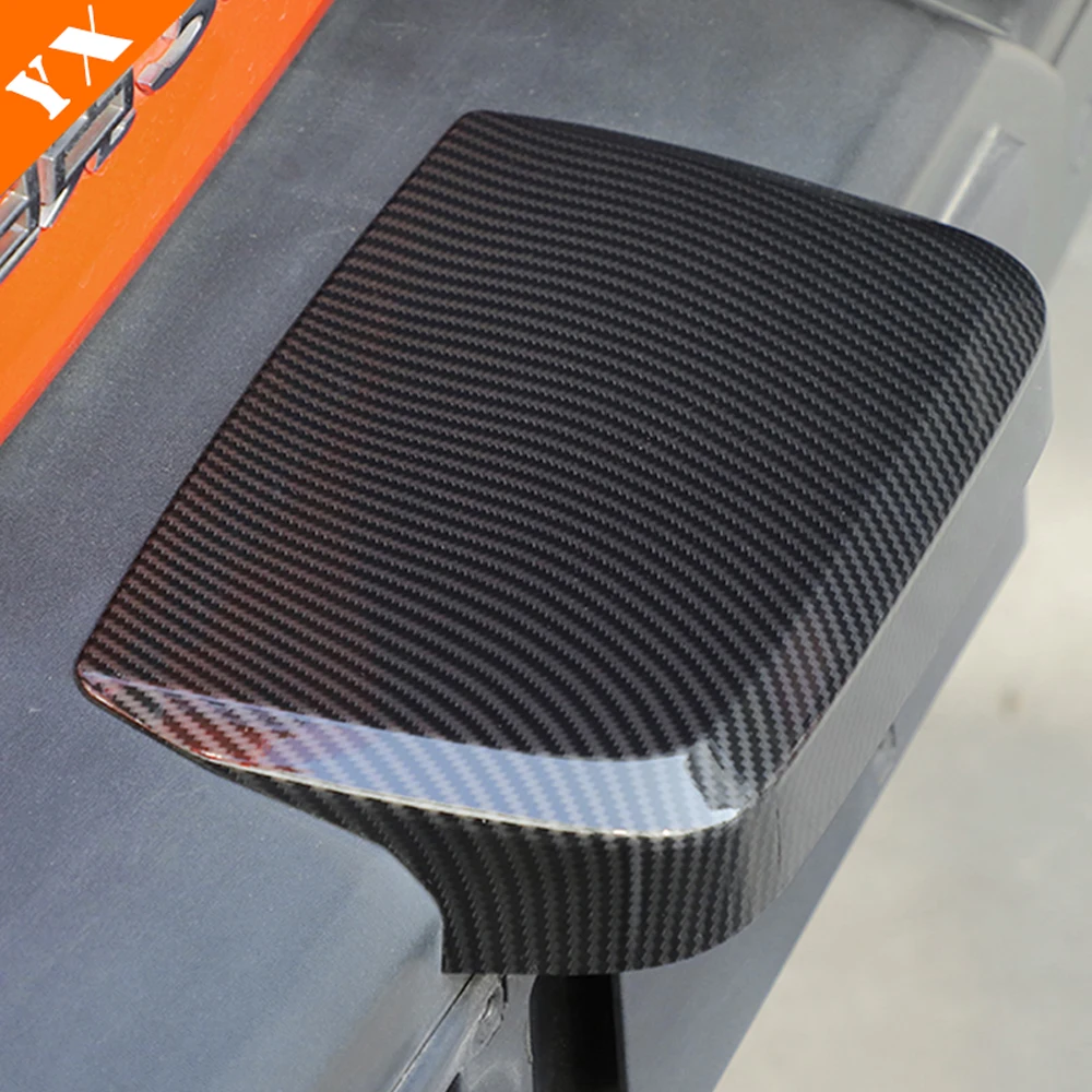 For GWM Tank 300 accessories Tank 300 2025 Carbon Black Look Garnish Frame Car Rear License Tag Plat Cover Protection
