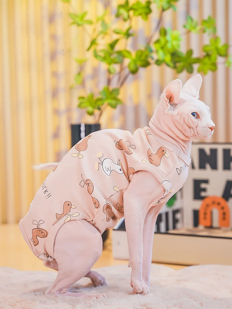 Флисовое пальто для кошек Sphynx, одежда для лета и весны, мягкая толстовка с короткими рукавами, эластичная футболка с героями мультфильмов Devon Rex для котят