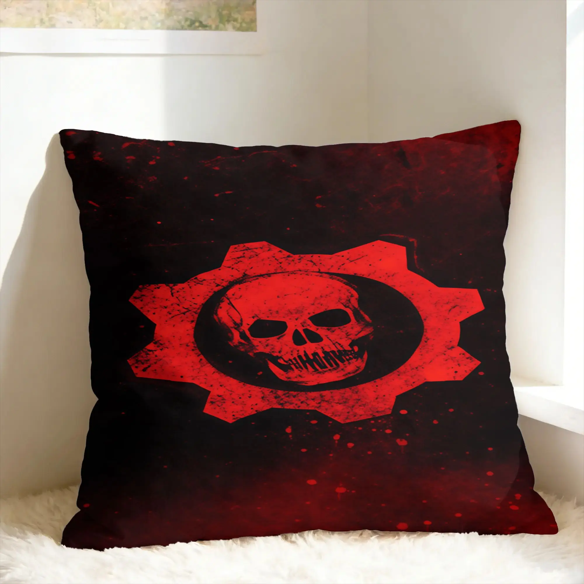 G-Gears Of War Pillow Cover  Comfy Cushion Cover Morden Pillow Case For Sofa Car Home Decor